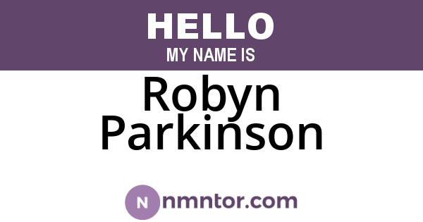 Robyn Parkinson