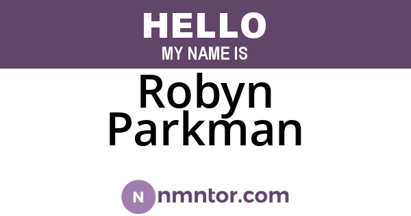 Robyn Parkman
