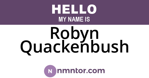 Robyn Quackenbush