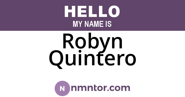 Robyn Quintero