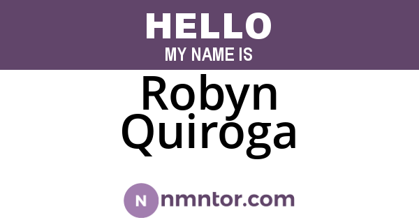Robyn Quiroga