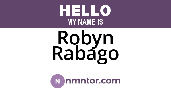 Robyn Rabago