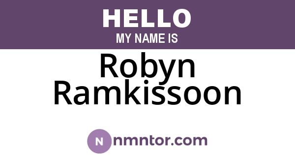 Robyn Ramkissoon
