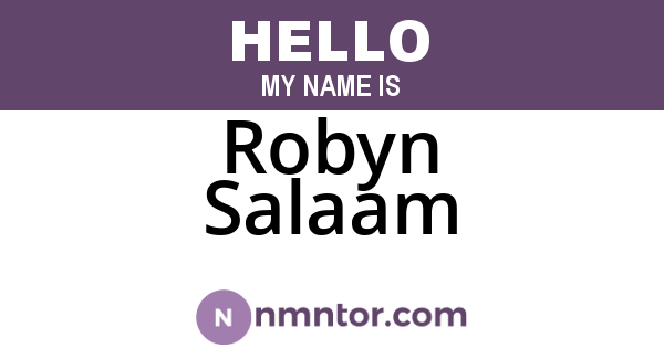 Robyn Salaam