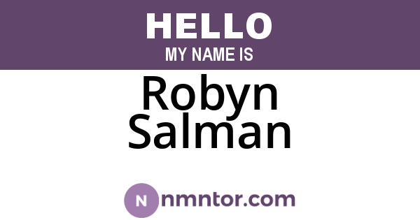 Robyn Salman