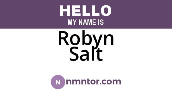 Robyn Salt