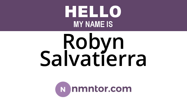 Robyn Salvatierra