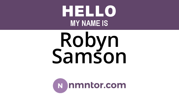Robyn Samson