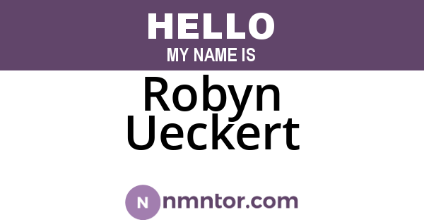 Robyn Ueckert