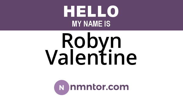 Robyn Valentine