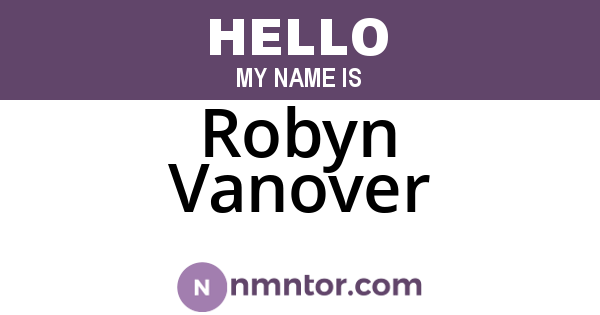 Robyn Vanover