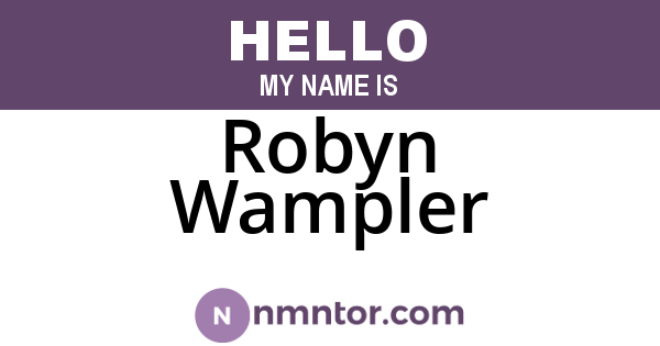 Robyn Wampler