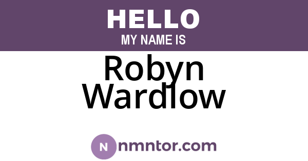 Robyn Wardlow