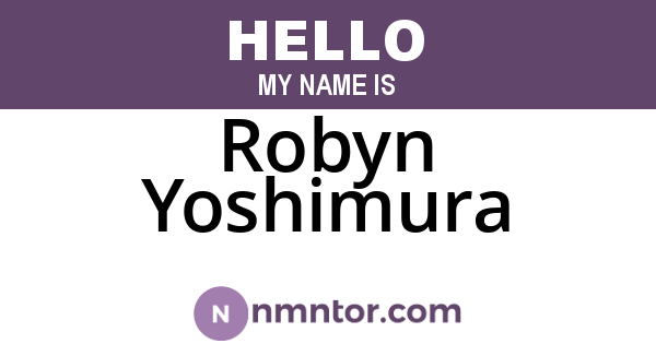 Robyn Yoshimura
