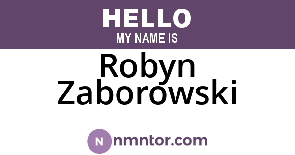 Robyn Zaborowski