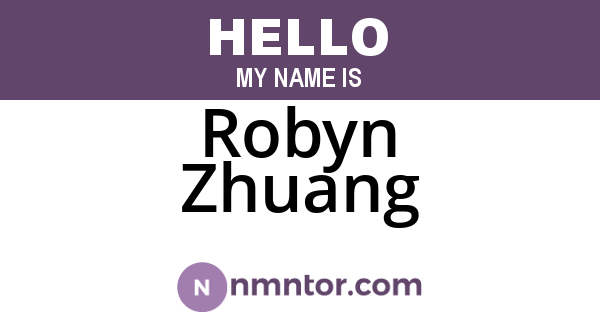 Robyn Zhuang