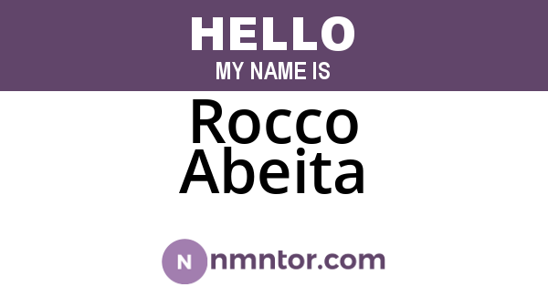 Rocco Abeita