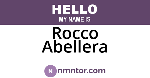 Rocco Abellera