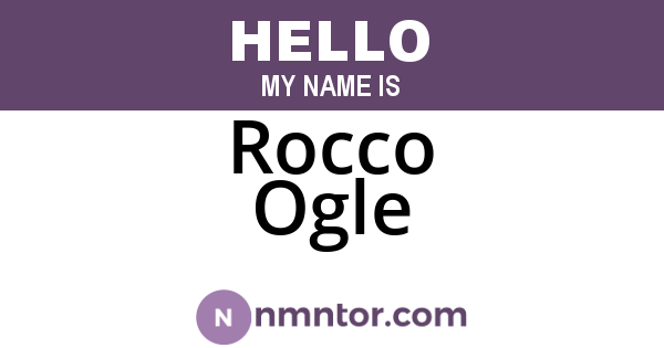 Rocco Ogle