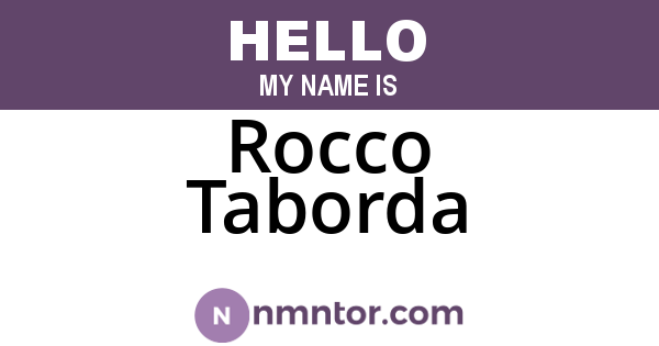 Rocco Taborda