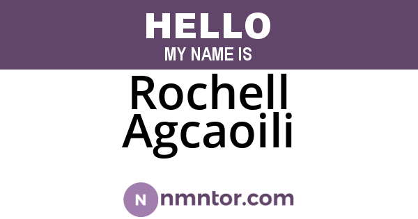 Rochell Agcaoili