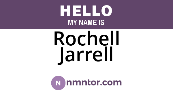 Rochell Jarrell