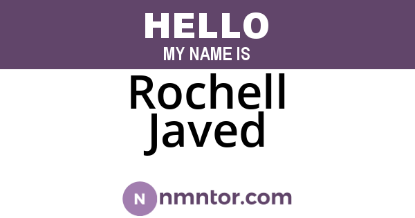 Rochell Javed