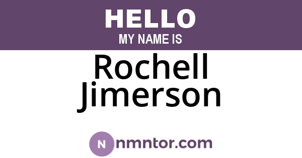 Rochell Jimerson