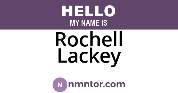 Rochell Lackey