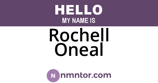 Rochell Oneal