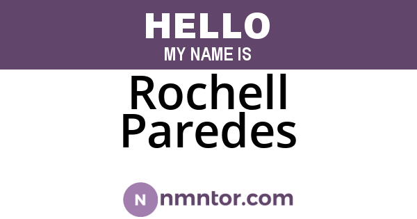Rochell Paredes