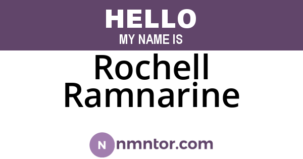 Rochell Ramnarine