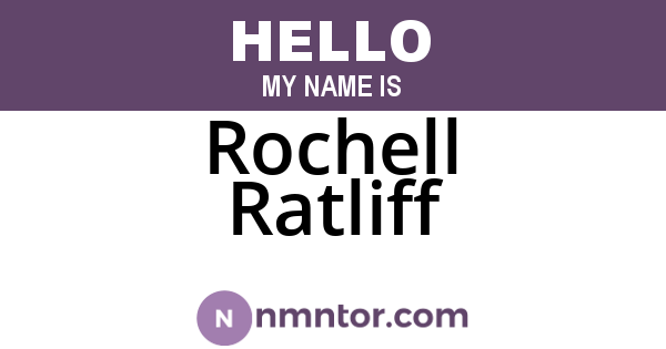 Rochell Ratliff