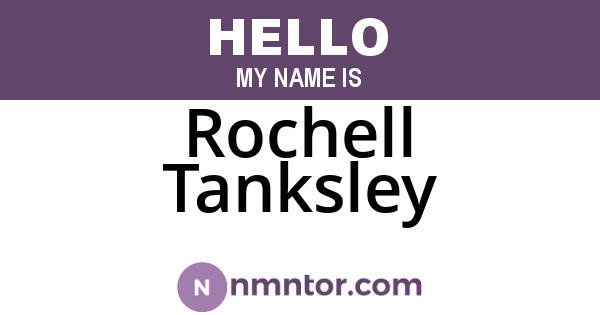 Rochell Tanksley