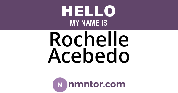 Rochelle Acebedo