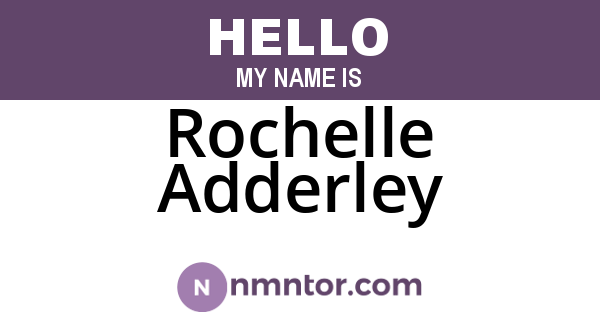 Rochelle Adderley