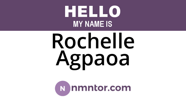 Rochelle Agpaoa