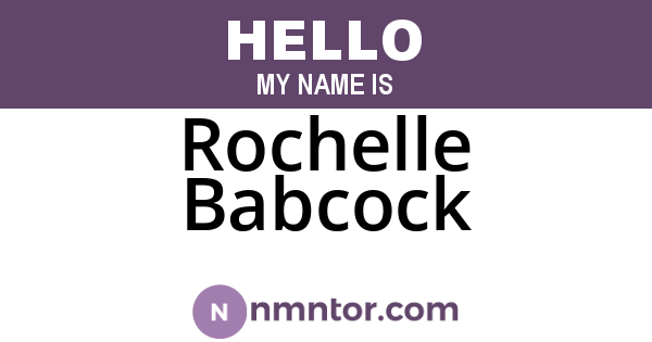Rochelle Babcock
