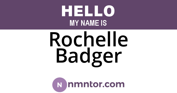 Rochelle Badger