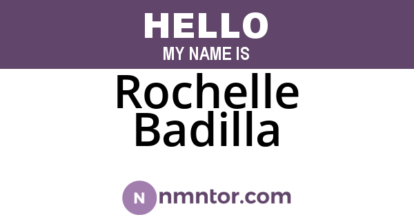 Rochelle Badilla