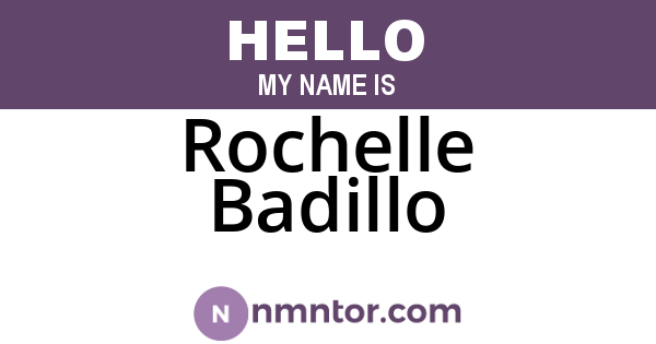 Rochelle Badillo