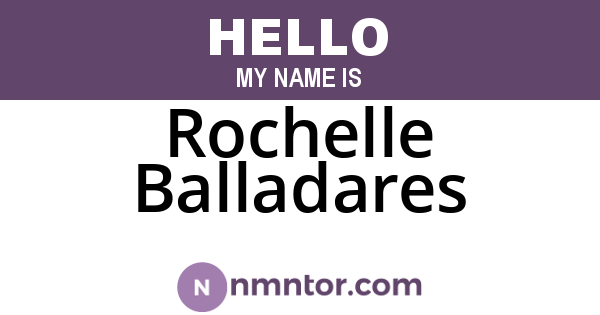 Rochelle Balladares