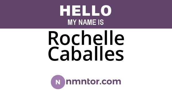 Rochelle Caballes