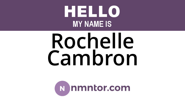 Rochelle Cambron