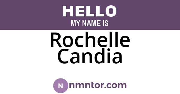 Rochelle Candia