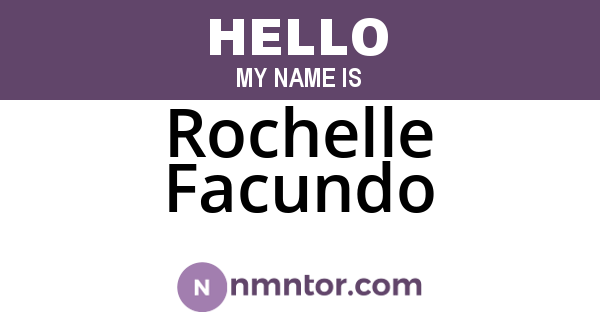 Rochelle Facundo