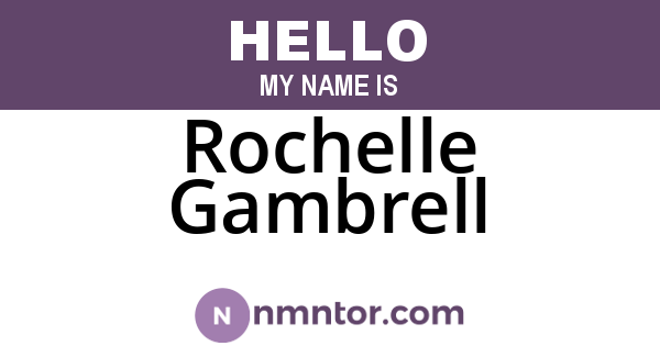Rochelle Gambrell