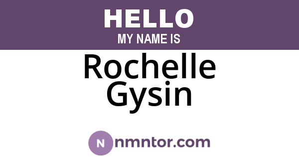 Rochelle Gysin