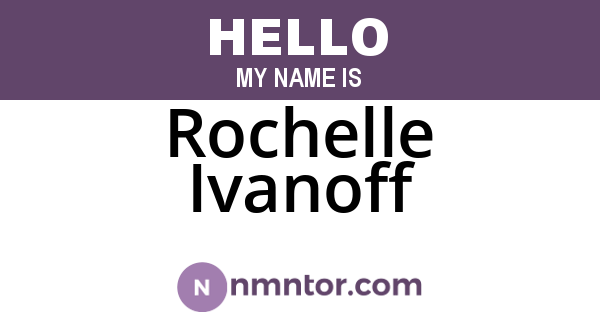 Rochelle Ivanoff