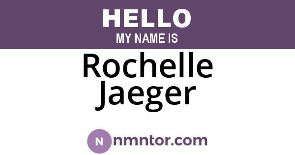 Rochelle Jaeger